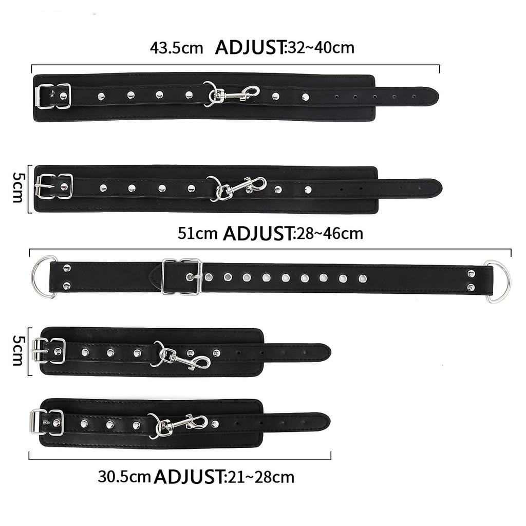 Conjunto de Algemas Ajustáveis Atrás das Costas para Casais - Equipamento de Bondage e Produtos SM