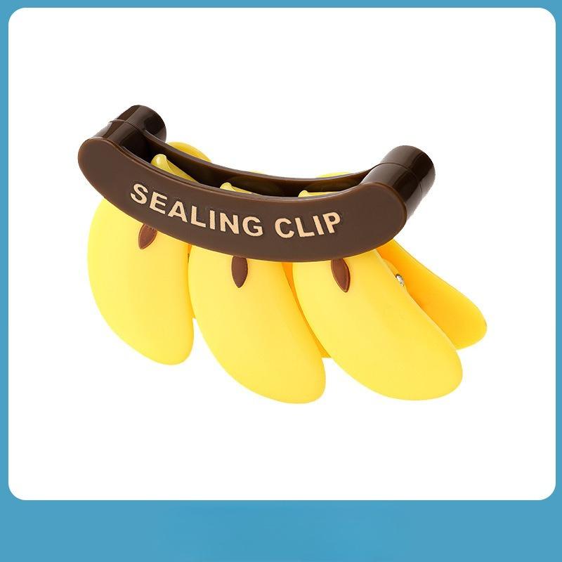 1Pc No Banana Green Magnetic Sealing Clip Food Plastic Bag Moisture-proof Fresh-keeping Clip Milk Powder Sealing Strip Banana Snack Sealing Clip