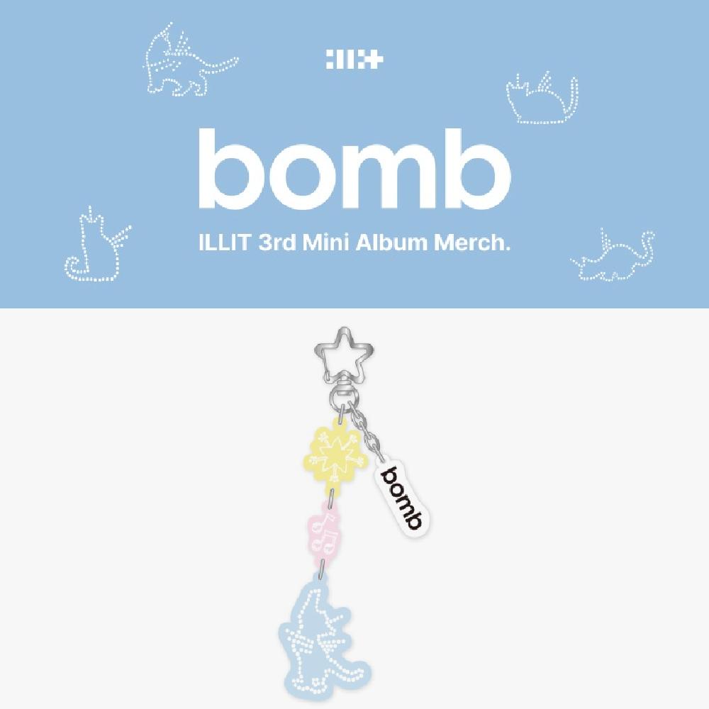 

Предзаказ ILLIT 3-го мини-альбома bomb Официальный MD Акриловый брелок