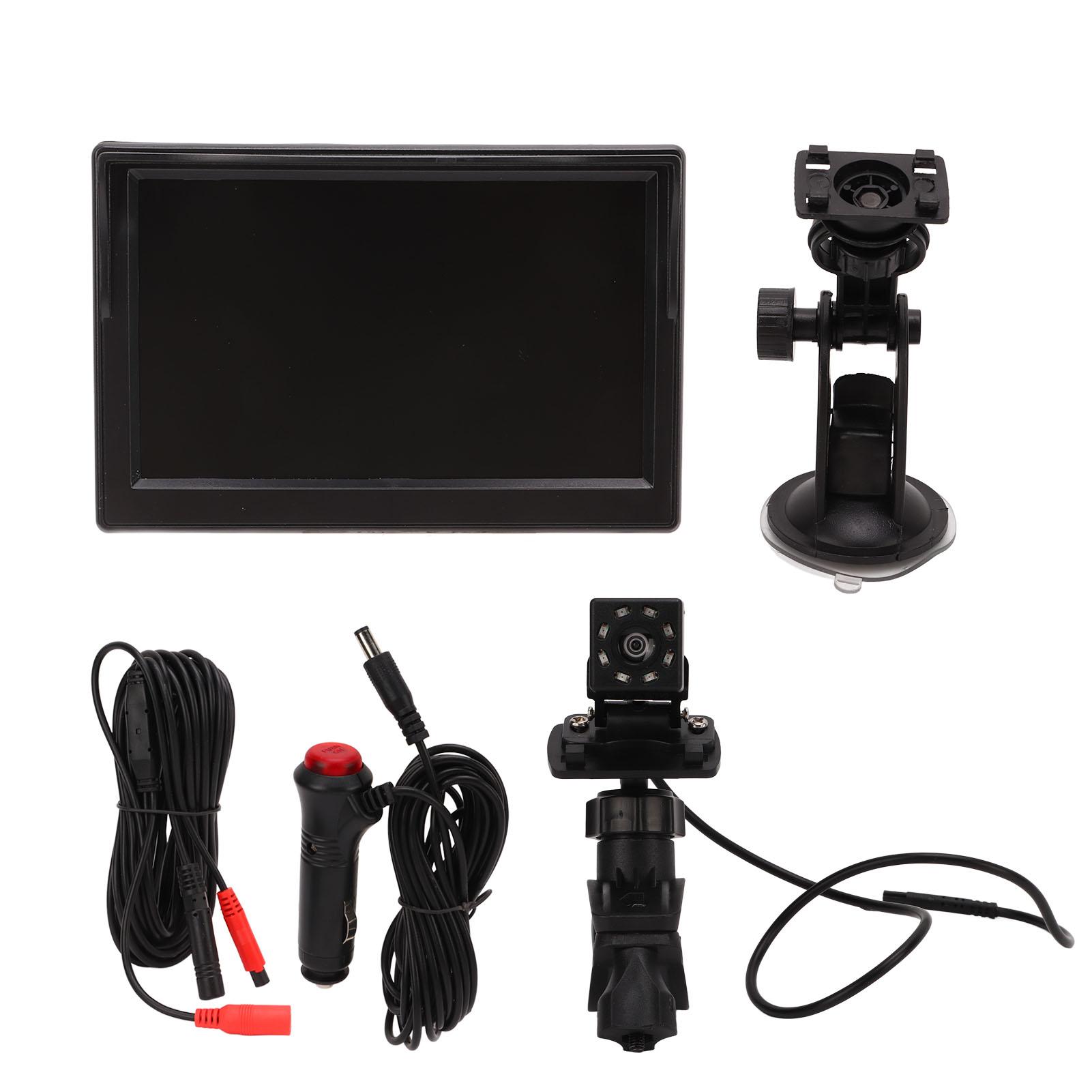 

5-дюймовый монитор для детского автокресла с HD-экраном, постоянный ток 12 В, водонепроницаемая камера заднего вида для автомобиля, грузовика, внедорожника