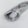 40MM Watch Case Fit To NH35 NH34 Movement Solid Steel Sapphire Crystal Glass Jubilee Watchband Case Compatible NH64 NH35A NH72