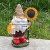Sonnenblumen-Zwerg Garten-Elfen Harzfiguren