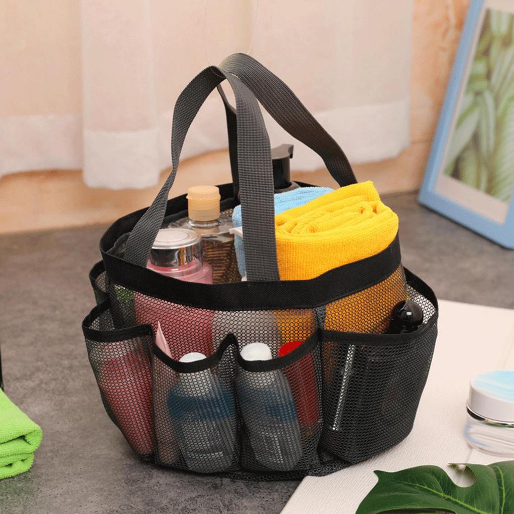 Durable Mesh Showering Caddy Tote Holder Tool Boxes Toiletry Accessories for Daily Personal Item