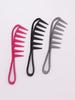 Plastic Thickened Salon Wide Toothed Comb Professional Hair Styling Brush Hair Salon Anti Tangle Comb Special for Real Hair Wigs