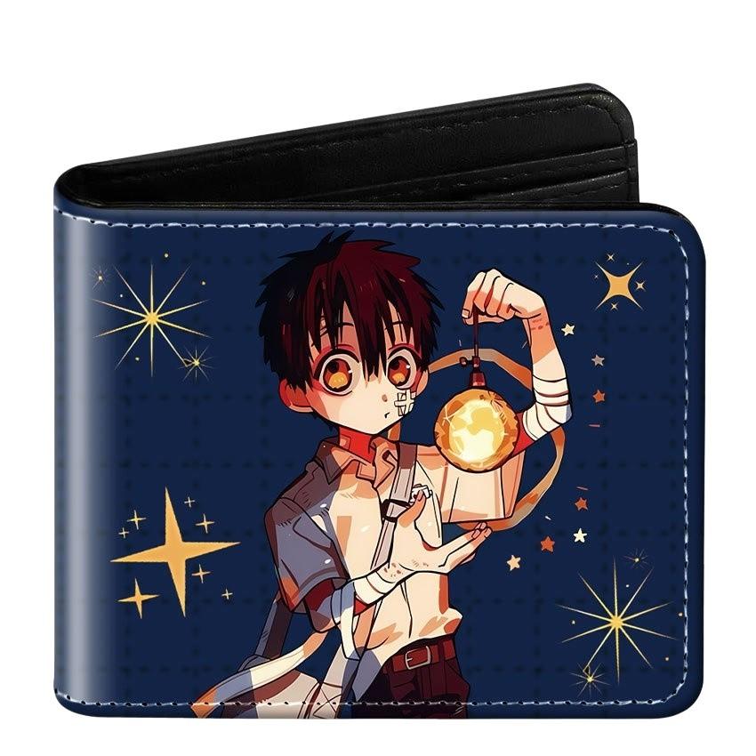 Hanako-kun z toalety Składany skórzany portfel Krótki portfel