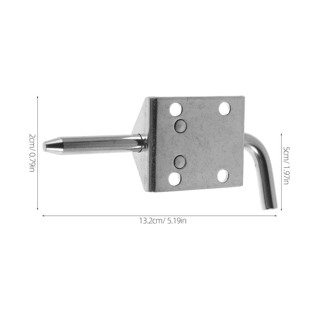 Heavy Duty Stainless Steel Latch Pin Outdoor Trailer Gate Cabin Trailer Hitch Spring Loaded L Shaped Lock Quick Release