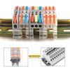 Din Rail Wire Connector  Fast Universal Compact Electric Cable LED Light Lamp Conector Wiring Conductor Terminal Block 2/3pin