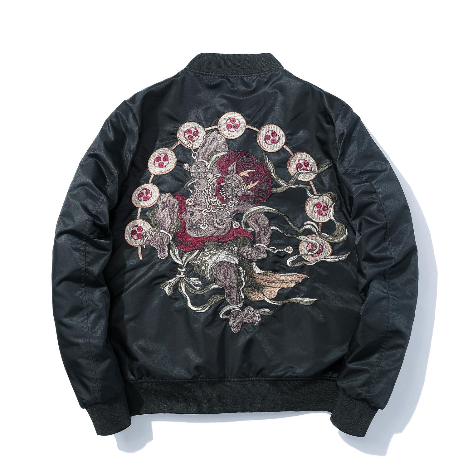 Men`s Trendy Embroidered Chinese Style Baseball