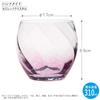 Toyo Sasaki Glass CORROT Diagonal 10089 Made in (Pink) [Handmade Glass, Japan, 310ml]