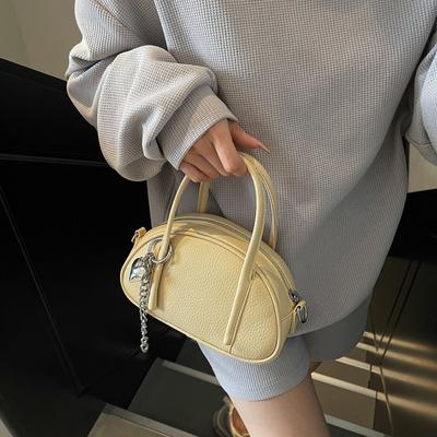 Exquisite Handbag, Bowling Bag, Women's New High-end Fashion Niche Versatile Messenger Bag