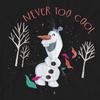 Frozen Unisex Adult Never Too Cool Olaf T-Shirt