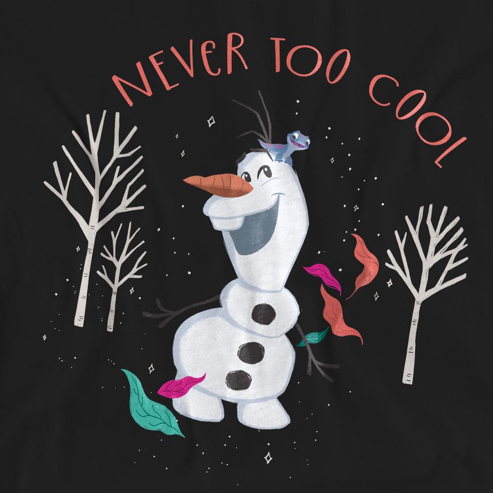 Frozen Unisex Adult Never Too Cool Olaf T-Shirt