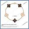New Arrival Four-leaf Clover Bracelet Natural Mother-of-pearl Agate Accessible Luxury Women's Bracelet