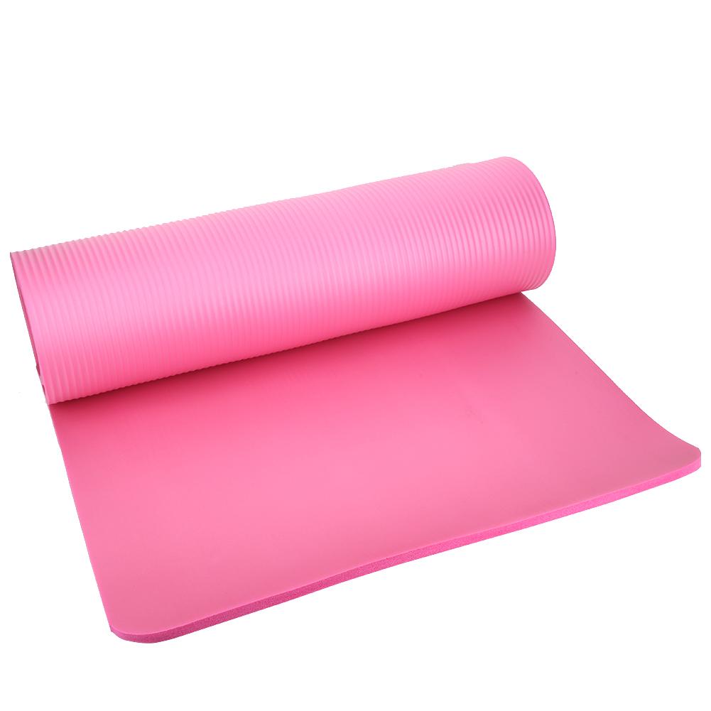 Lengthen NBR Pad Widened Non-Slip Mat Multifunction Fitness Exercise Cushion 183 X 61 X 1cm(Purple )
