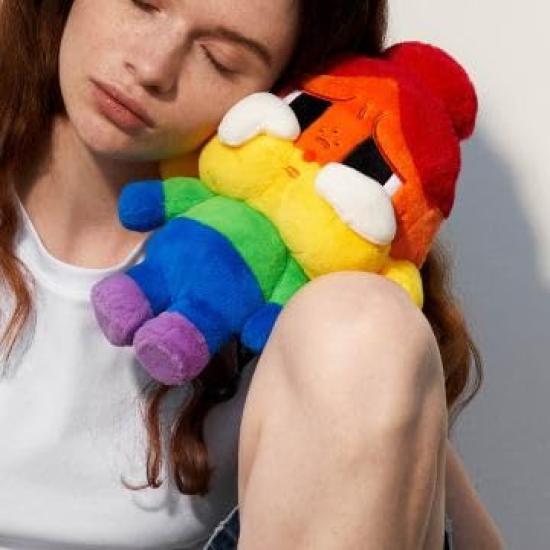 POP MART CRYBABY CHEER UP, BABY! Plush (POP MART / Rainbow Design / Gift & Collection)