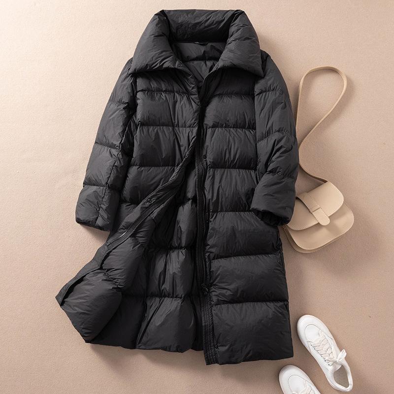 Down jacket women's medium and long winter coat women's 2024 new women's winter clothing thickened fashion down jacket