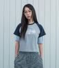 NICEGHOSTCLUB 3Star Dot Raglan Crop Tee_Grey(Ng2Gmft533A)
