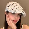 Versatile Polka Dot Print Hats Retro Bonnet Y2K Forward Hats  for Women