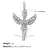 Yori 2Pcs Stainless Steel Gold Color PVD Plated Pendant for DIY Necklace Bracelet Earring Jewelry Making Accessories