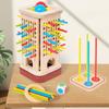 Wooden Tristacking Puzzle Game With Color Recognition For Family Fun And Educational Play