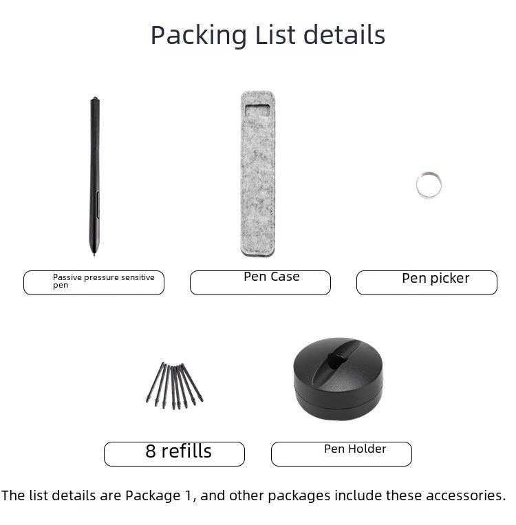 Tableta digital pintada a mano Wencai 1060PLUS con lápiz pasivo para dibujar en dispositivos móviles y computadoras