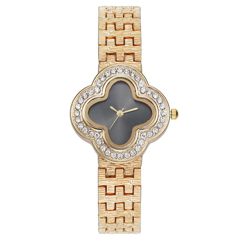 

Модные женские часы с четырьмя лепестками клевера, женские кварцевые часы, лучшие подарки, часы для жены, семьи, друга серый