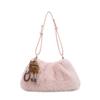 Japanese and Korean Fashion Simple Faux Fur 2026 Women's New Winter Style Commuter High-End Feel Shoulder Bag, Handbag and Crossbody Bag