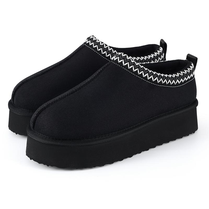 Fashion Shevalues Fluffy Women Slippers Platform Winter Fuzzy House Cotton Boots Brand Plush Indoor Slides High Quality Fur House Shoes