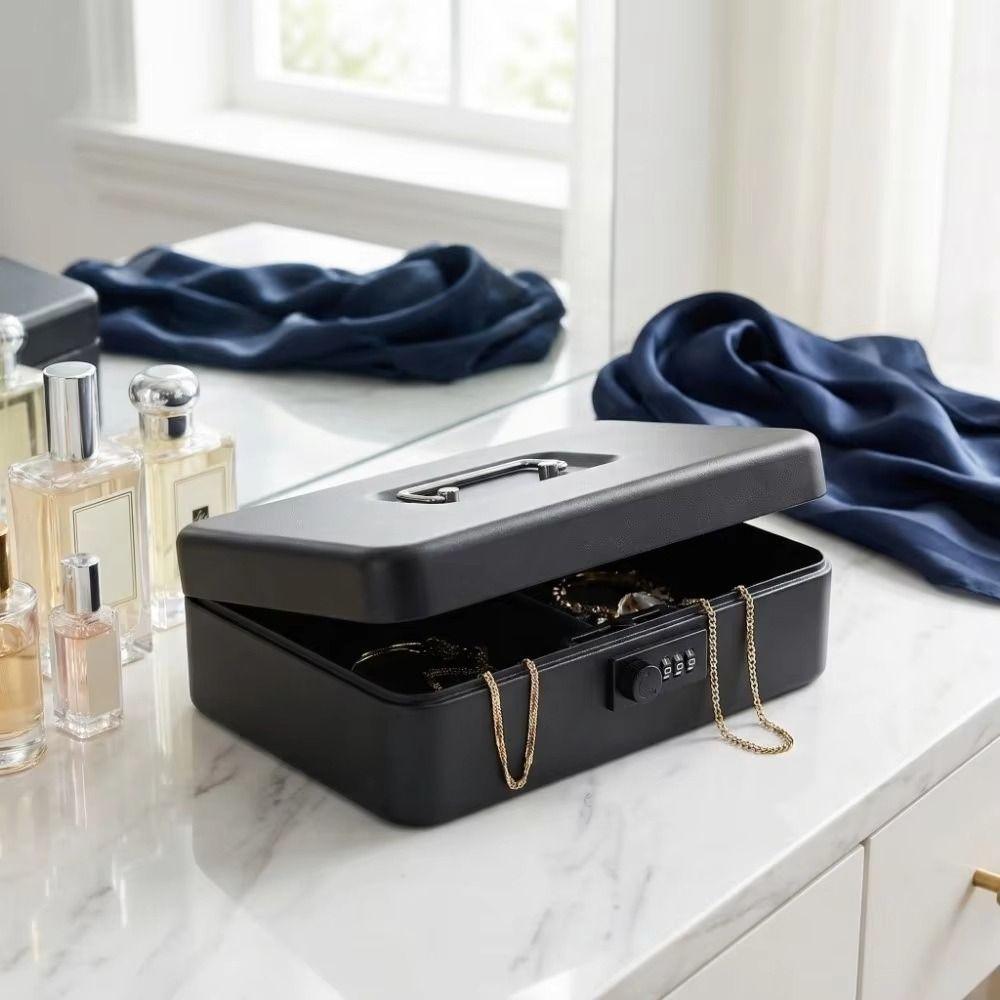 3 Digit Combination Cabinet Lock Keyless Drawer Lock Portable Turntable Password Lock Toolbox