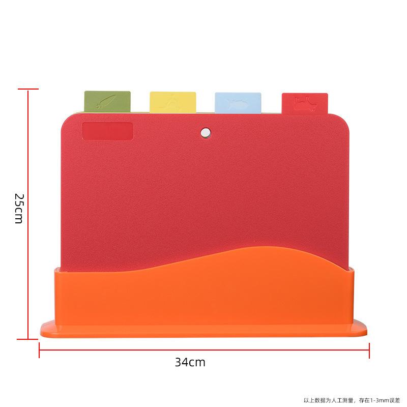 Hushåll 5-delars Set Av Livsmedelsklassificering Skärbräda Babytillskottsmatbräda Och Fäste Halkfri Design