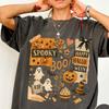 Halloween Collage Comfort Colors® Shirt, Retro Halloween T-Shirt, Vintage Oversized Halloween Aesthetic Tee, Women's Halloween Graphic Tee