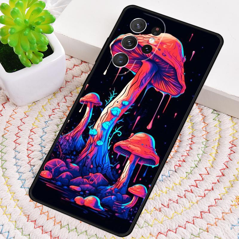 Mushroom Wall Art Silicone Phone Case For Samsung Galaxy Note 10 Pro S26 S25 S24 S23 S22 S21 Plus S25Ultra Capa Cover