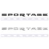 Car Styling ABS Letter Emblem Rear Trunk Body Badge Sticker Decal for KIA Sportage Exterior Accessories