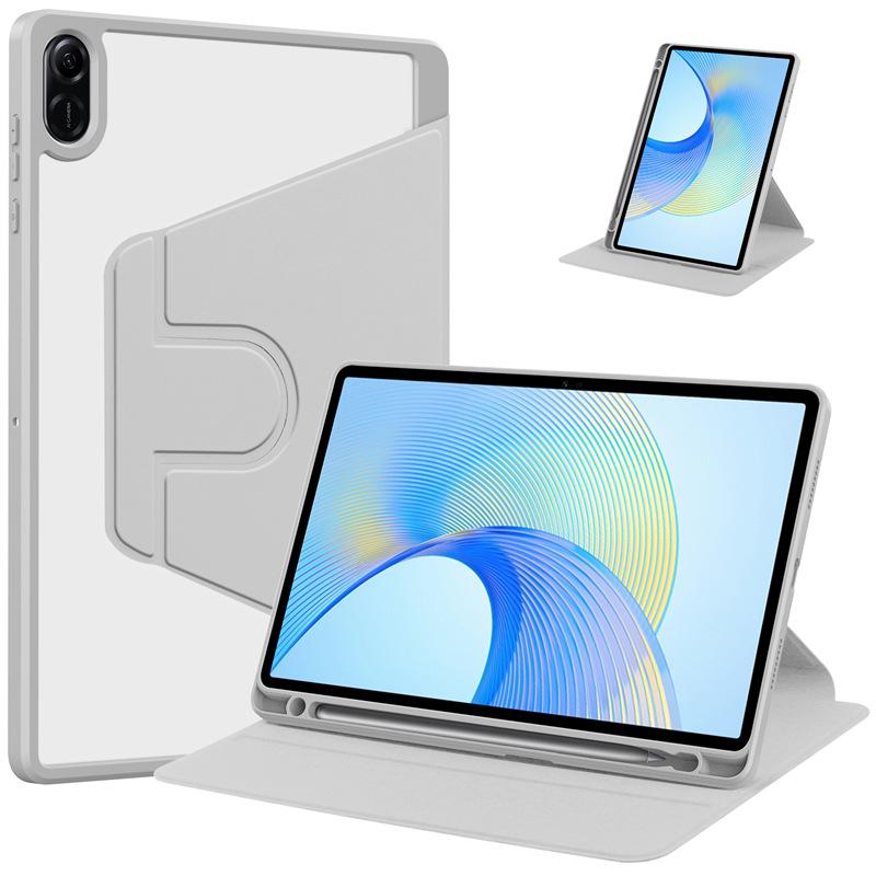 Honor X8A 11" Ultratenké pouzdro s koženým otočným stojánkem odolné proti pádům s plným akrylovým krytím