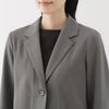 MUJI Tailored Charcoal Size XL Women's Water-Repellent Jacket, BD0ZYA5S, Gray,