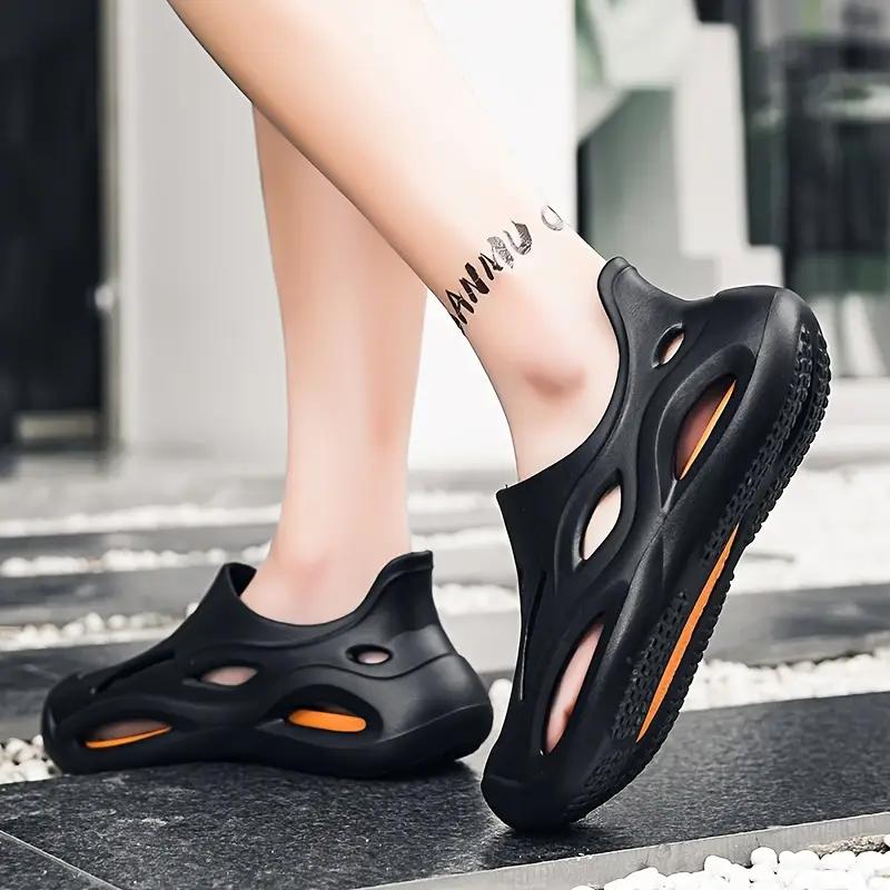 Sandalias Deportivas de EVA de Moda con Suela Suave y Cómoda, Puntera Redonda, Resistentes al Desgaste, Antideslizantes, Chanclas Versátiles Casuales para Exterior, Playa