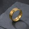 New Titanium Steel Ring: Frosted, Rotatable, Hip Hop Style, Stainless Steel Jewelry Set