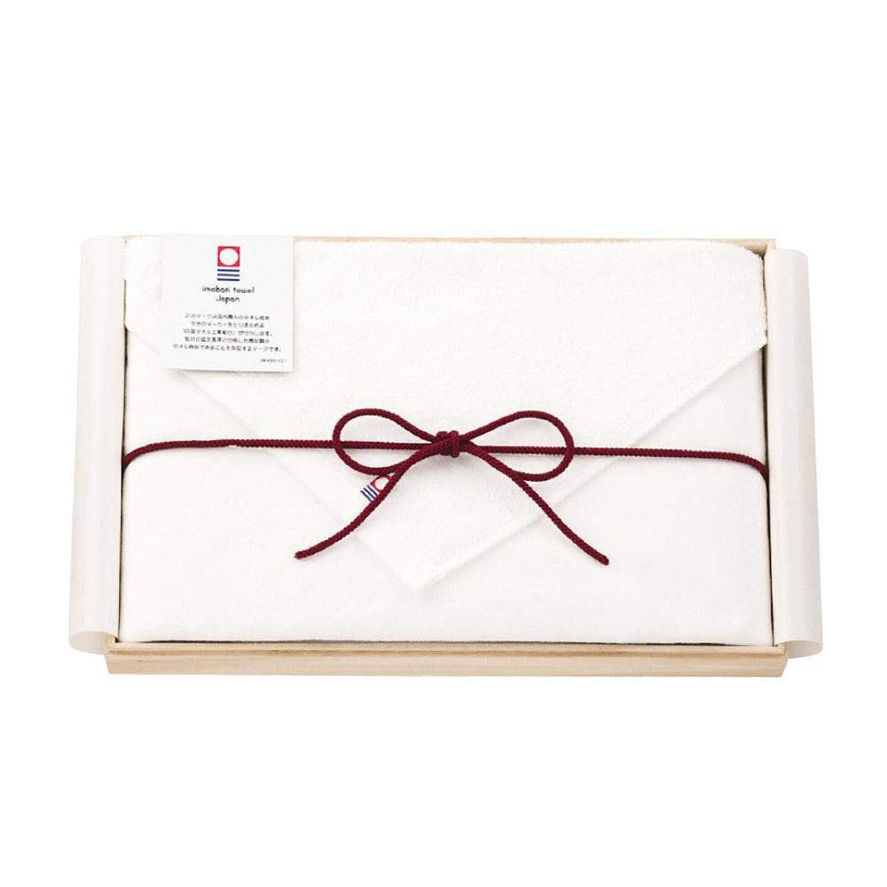 

Imabari Towel Gauze Large Bath Towel Set of 2 in Wooden Box IMG-500 белый
