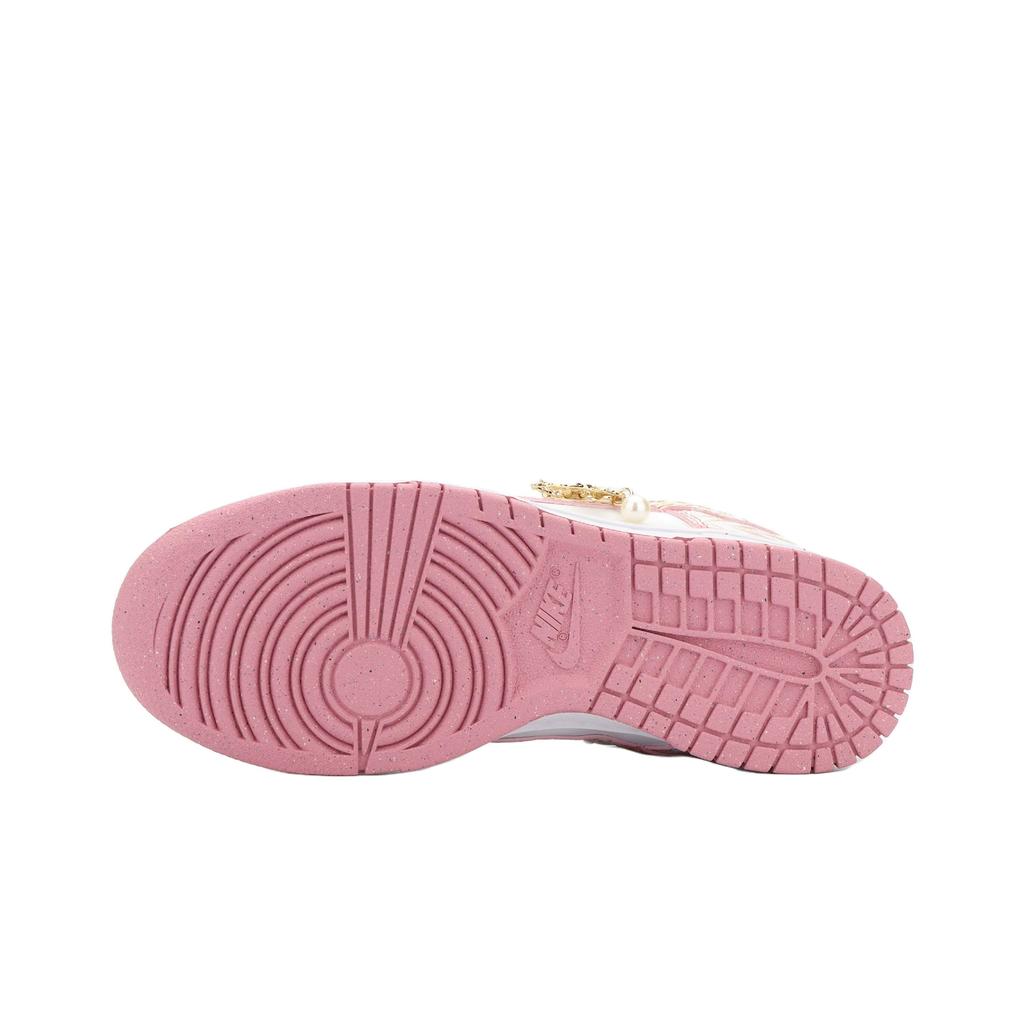 Nike Dunk Aphrodite's Kiss Abrasion Resistant Low Top Skateboard Shoes Unisex Pink Gold DD1873-112(Team1390-)