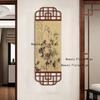 1pc Chinese Ink Landscape Painting Bamboo Curtain Hanging Painting Background Wall Bamboo Curtain Painting Home Decoration