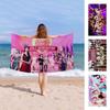 Kpop Group G-Girls S-Generation Bath Towel Microfiber Soft Water Absorbing Breathable For Girl Kids Decorative Cartoon Beach