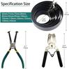 16 PCS Piston Ring Compressor Tool Set with 2 Pliers & 14 Rings (62-145mm) for Car & Truck Engine Repair