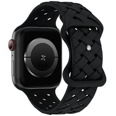 Pasek Do Apple Watch 42mm Beline Silicone Woven Czarny