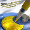 Sketch And Color Water Activation Kit Magic Foam Texture Painting DIY 3D Art with Mess-Free Brush Pens Puffy Popcorn Drawing Canvas Sponge Craft