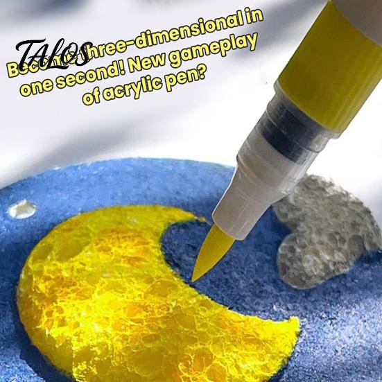 Sketch And Color Water Activation Kit Magic Foam Texture Painting DIY 3D Art with Mess-Free Brush Pens Puffy Popcorn Drawing Canvas Sponge Craft