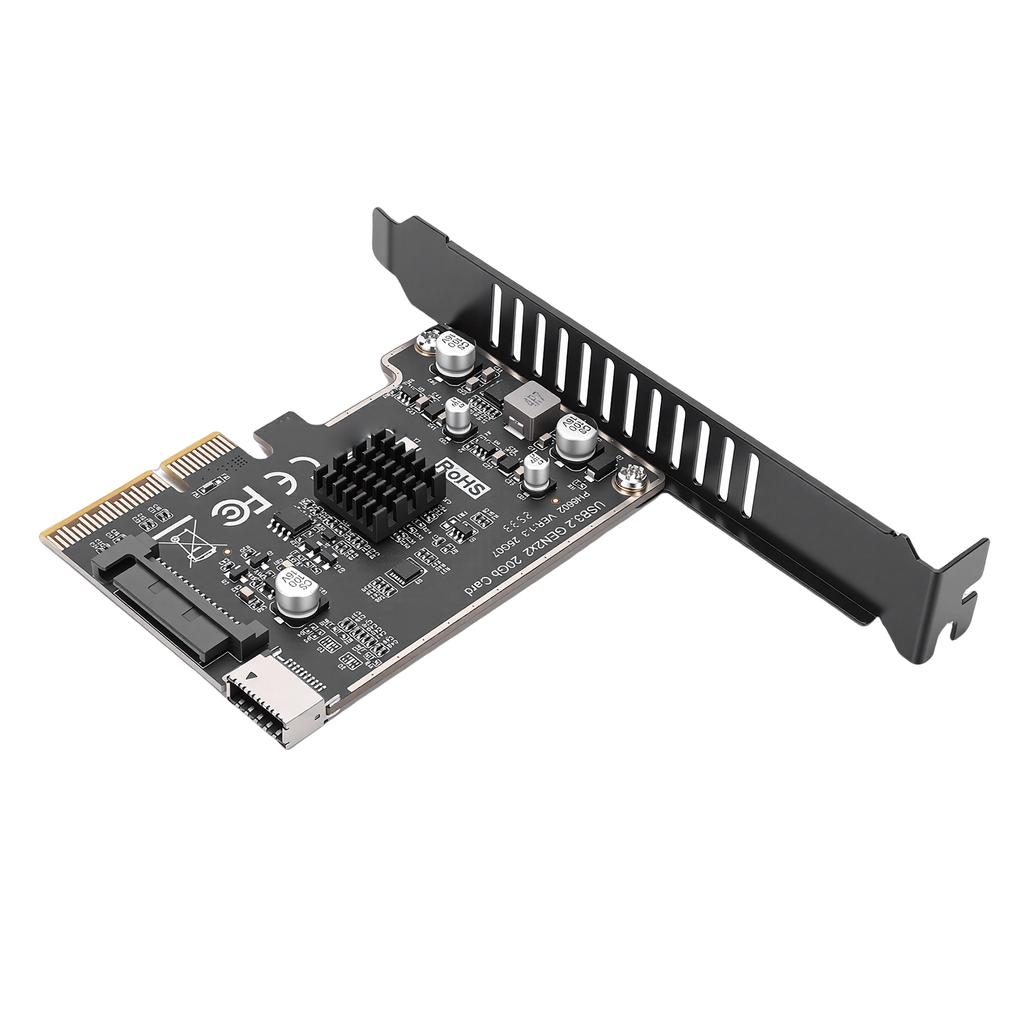 PCI Express Erweiterungskarte TYP E Front Typ C 20 Gbit/s PCIe zu USB 3 Serial ATA 15 PIN Erweiterungskarte Kompatibel mit PCIE X4 X8 X16