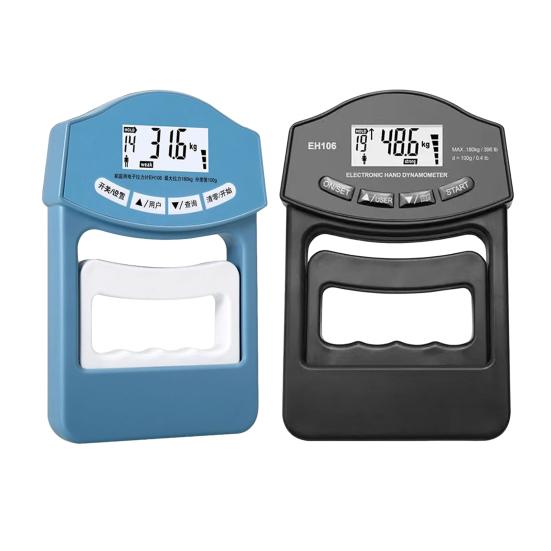 Elektrischer Grifffestigkeitstester LED-Dynamometer Einstellbares Display Handgriff 396Lbs/180Kg Greifermessmessgerät
