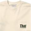 Thisisneverthat Letter Print Casual Loose Round Neck Long Sleeve T-Shirt With Multiple Pockets Unisex tops TN251TTSLT02IVR