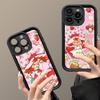 Animated S-Strawberry S-Shortcake Silicone Soft Phone Case For IPhone 17 16 14 13 12 11 15 Pro Max Plus Air Cover