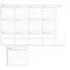 Cross-Border Erasable Yearly Calendar Planner - Undated English Work & Meeting Record